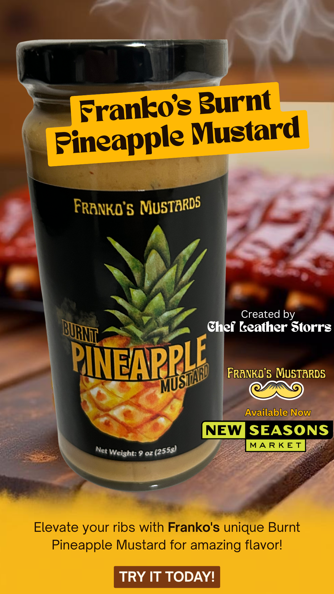 Leather's Burnt Pineapple Mustard